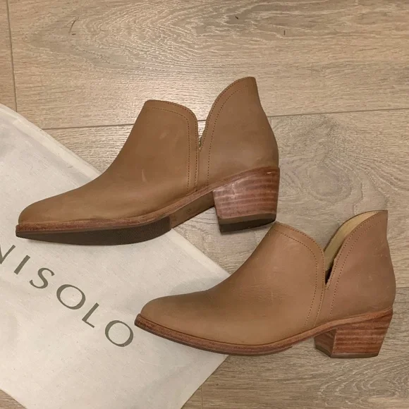 Nisolo Tan Ankle Boots Sz 8.5 - Picture 3 of 6